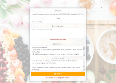 Softjswp gallery-culinary-recipes-create-form-with-msg-error