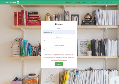 Softjswp gallery-dev-book-register-page-with-error-password